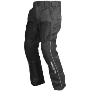 Allextreme AIR EVO Motorcycle Riding Pants Impact Protection HDEVA Protectors 300GSM Mesh-Fabric for Men All-Season Outdoor Activity Universal Fit (Black, M)